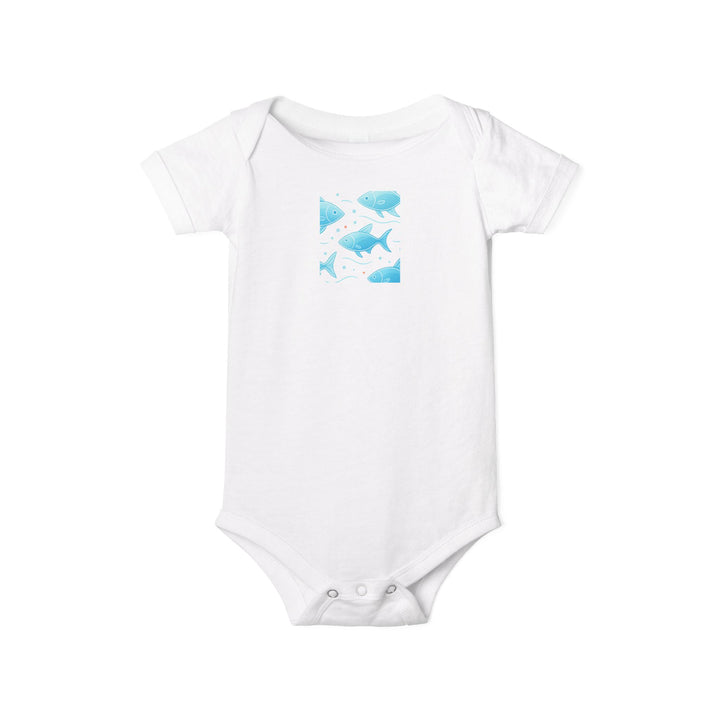 Baby Bodysuit – Ocean Style, Soft Airlume Cotton