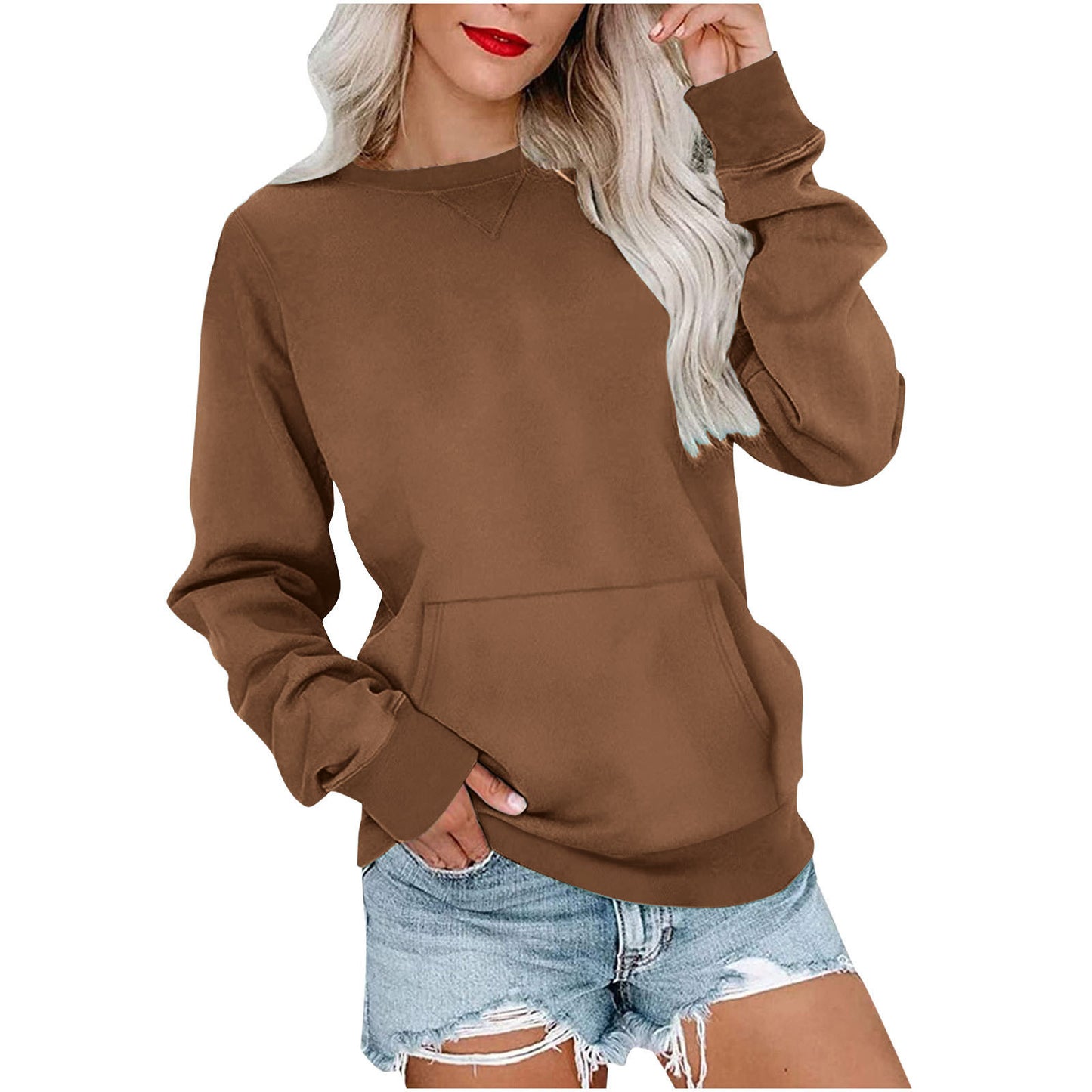 Women's Loose Long Sleeve Sweater – Cozy & Loose Fit