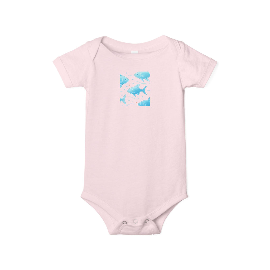 Baby Bodysuit – Ocean Style, Soft Airlume Cotton