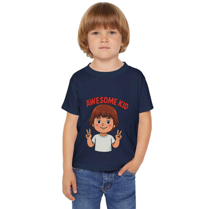Awesome Kid Toddler T-shirt - Fun, Comfy  Play-Ready Tee