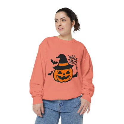 Cozy Halloween Pumpkin Sweatshirt – Unisex Fall Style
