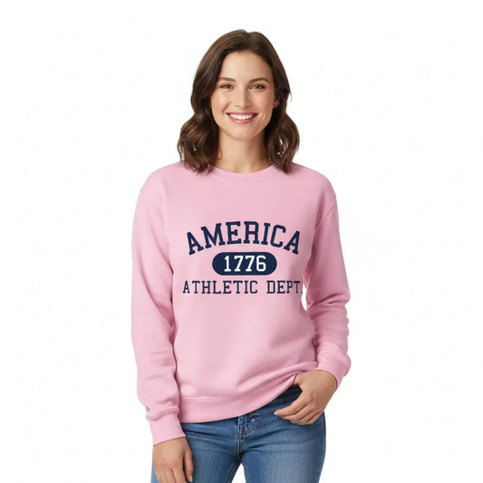 1776 patriotic graphic with red white blue, chest detail
