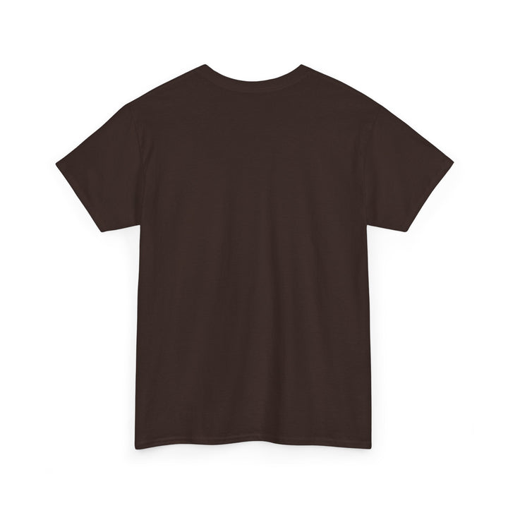 Plain brown t-shirt on a white background
