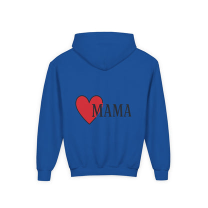 Heartfelt Mama Youth Hoodie – Cozy Gift for Kids