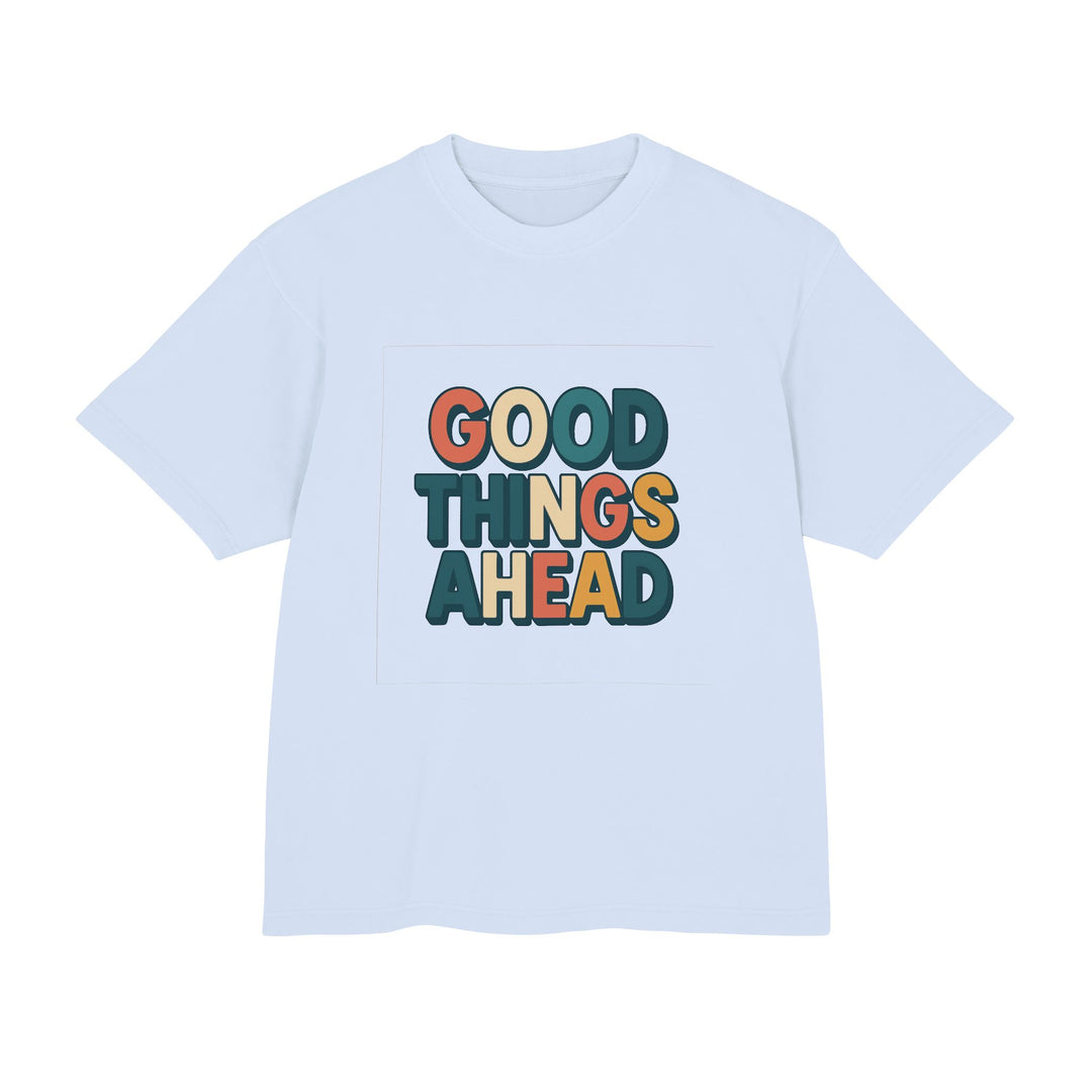 Light blue t-shirt with &