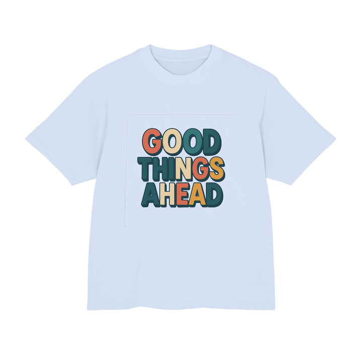 Light blue t-shirt with &