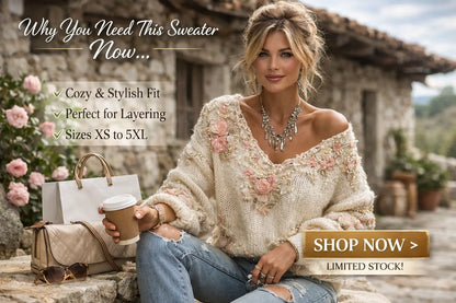 women street fashion v neck pullover sweater relaxed silhouette premium autumn winter look