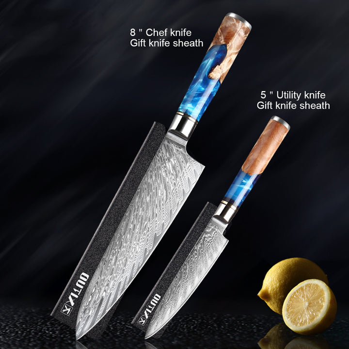 Professional Kitchen Knife Set Stainless Steel Chef Knives