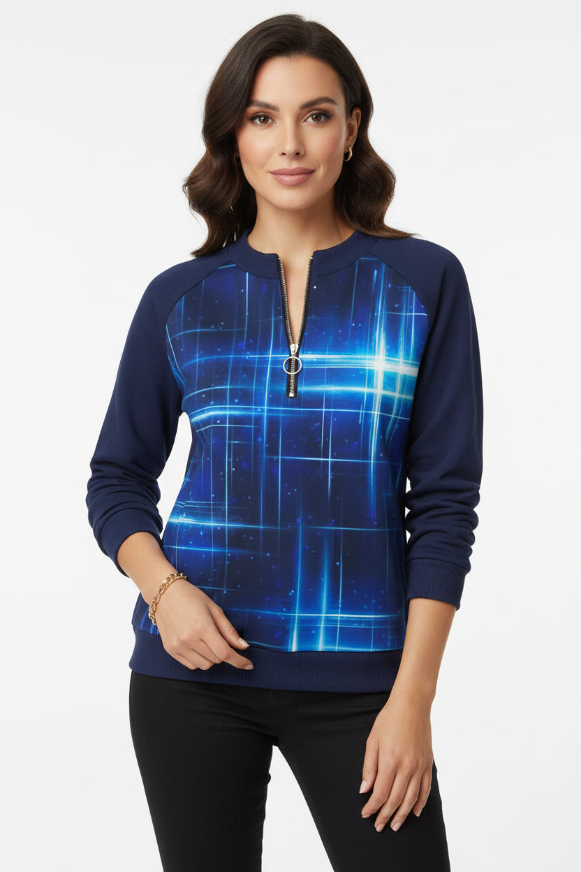 loose fit christmas print sweatshirt women holiday street style