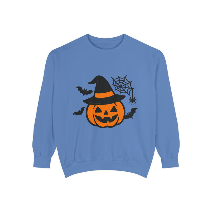 Cozy Halloween Pumpkin Sweatshirt – Unisex Fall Style