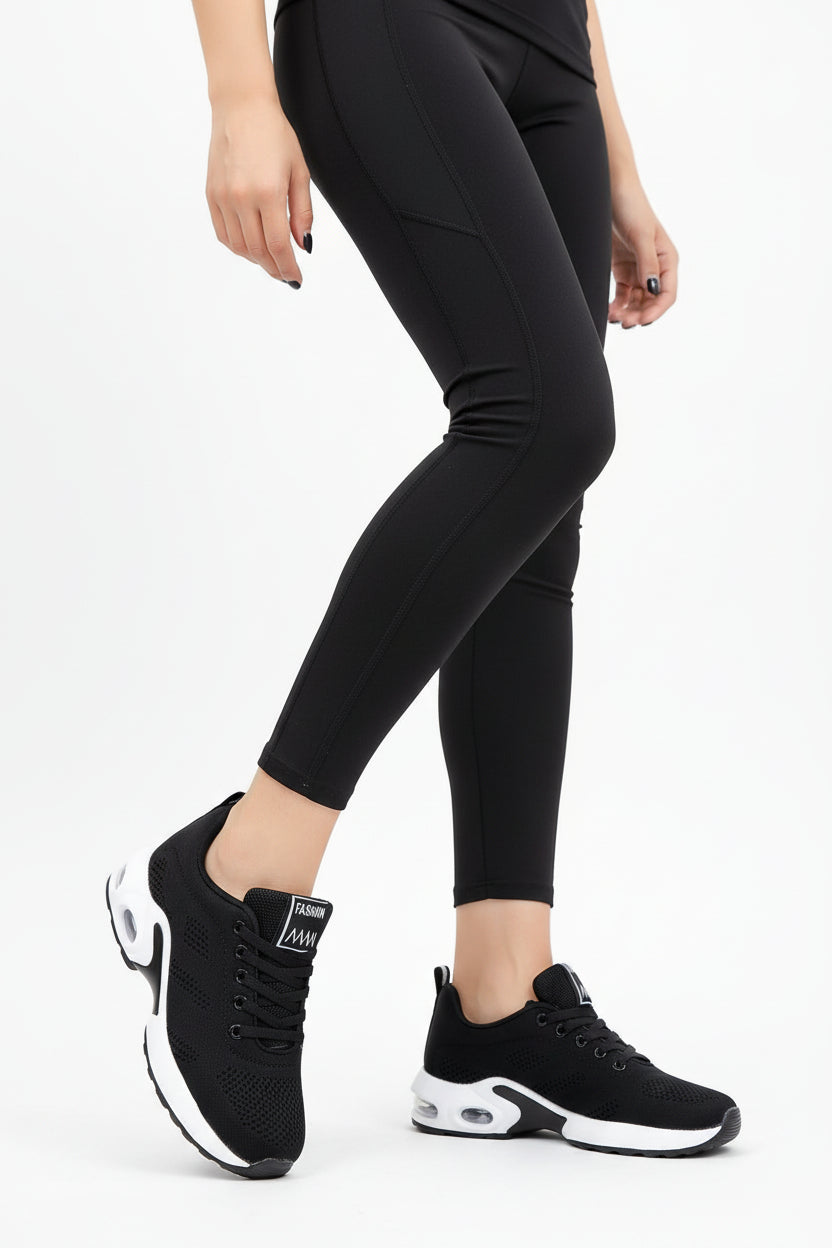 lightweight women sneakers breathable double net upper urban lifestyle