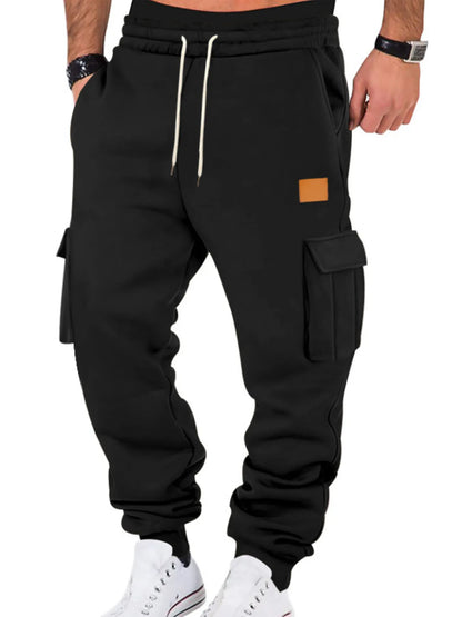 big and tall cargo joggers full outfit styling with sneakers for an expensive-looking casual streetwear vibe
