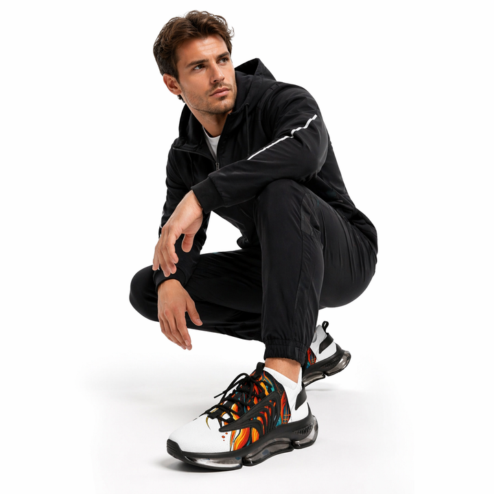 Front angle of men&