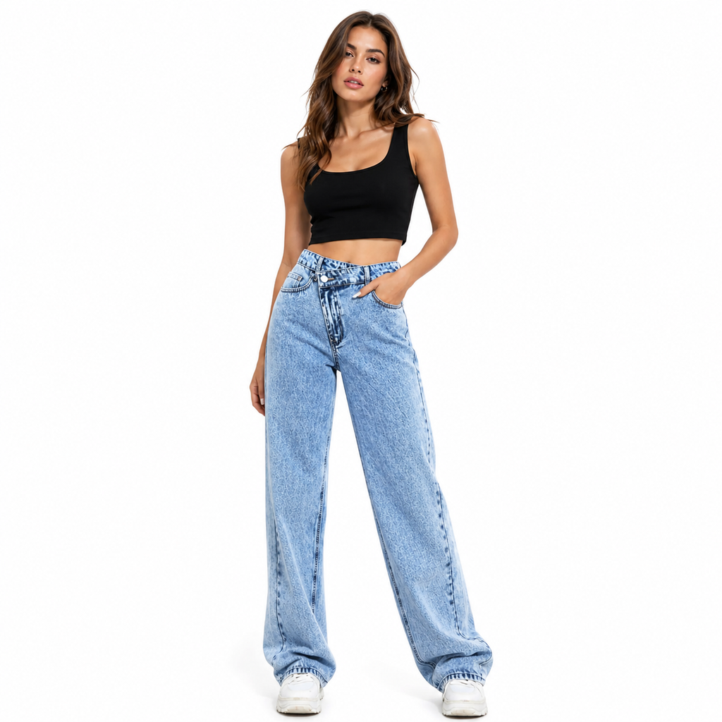 Women’s High Waisted Wide Leg Jeans Style