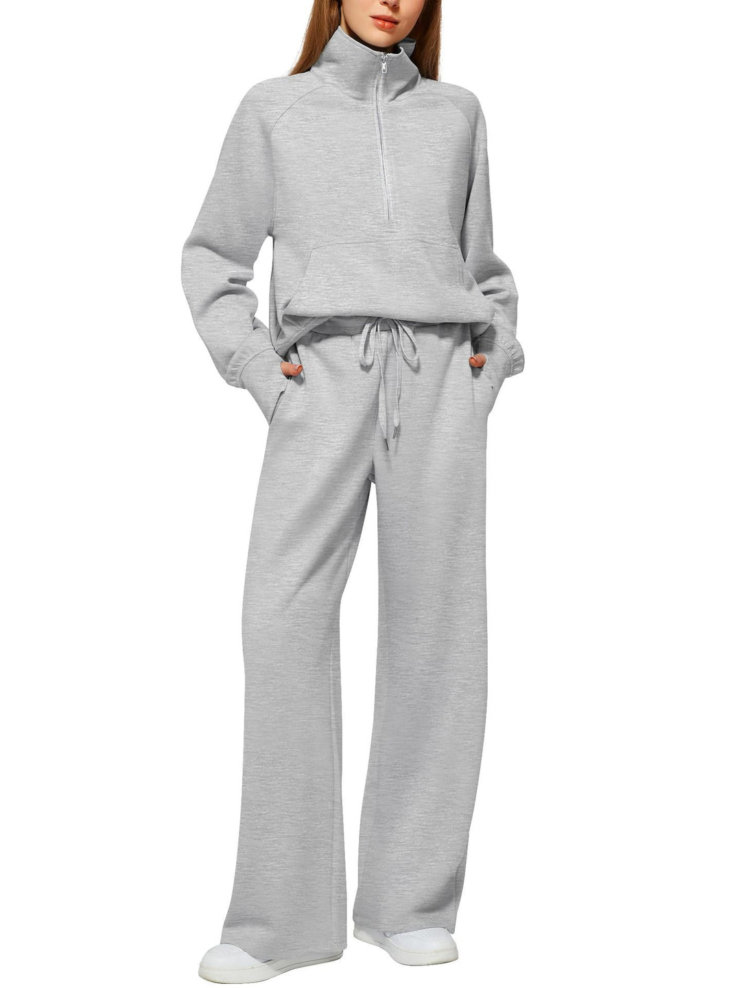 Women’s Half Zip Tracksuit Set for Effortless Comfort