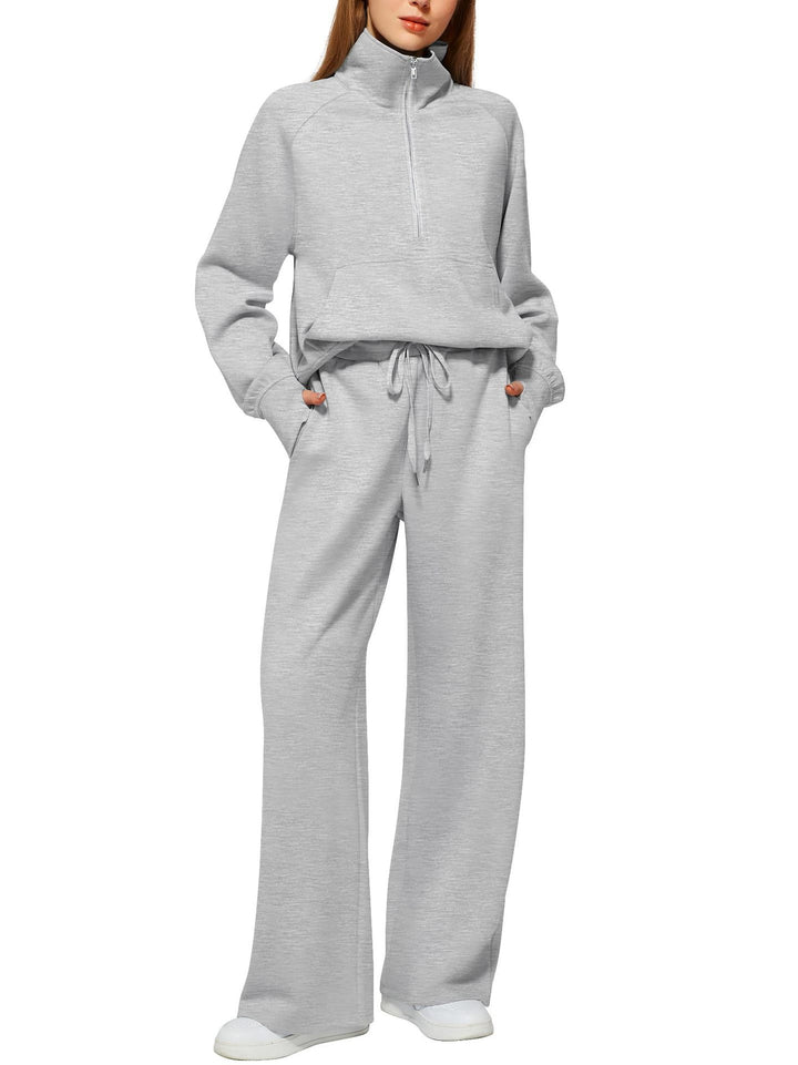 Women’s Half Zip Tracksuit Set for Effortless Comfort