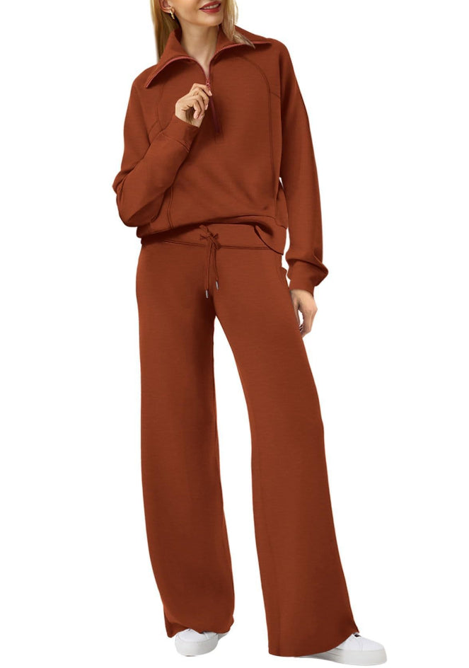 Women’s Half Zip Tracksuit Set for Effortless Comfort