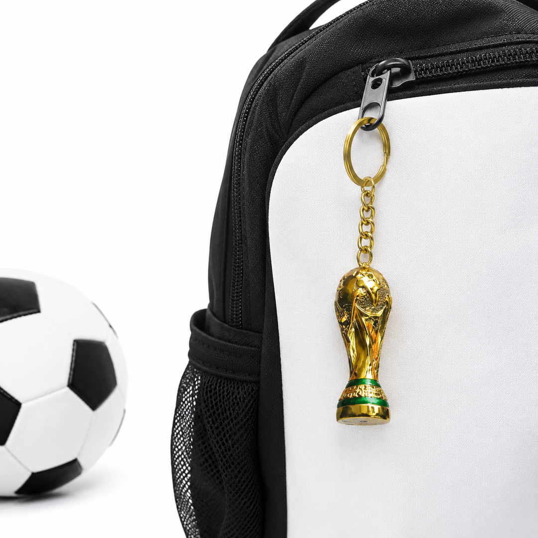Compact World Cup keychain accessory for 2026 game day outfits