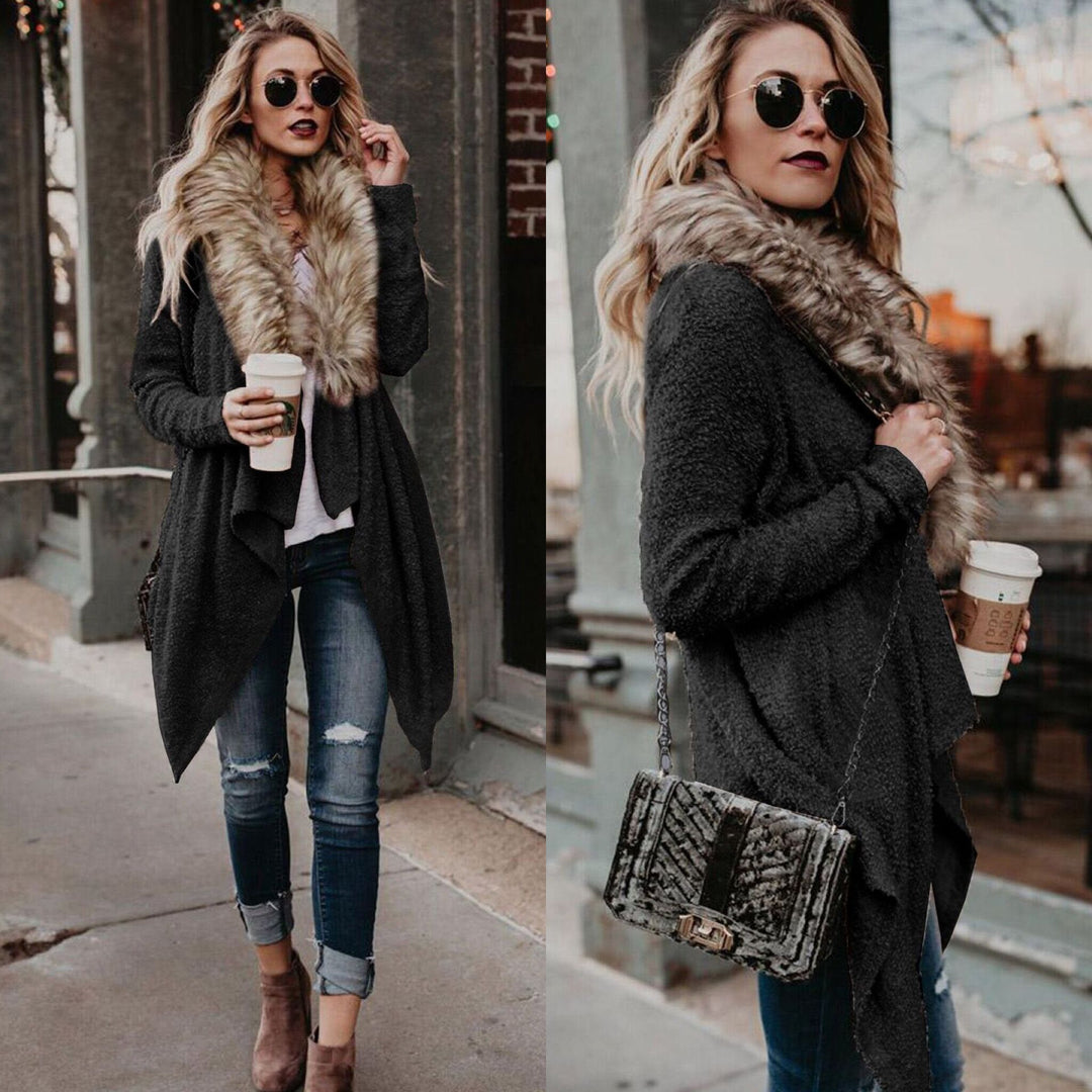 Plush cashmere overcoat women belted waist flattering silhouette winter elegance quiet luxury outerwear