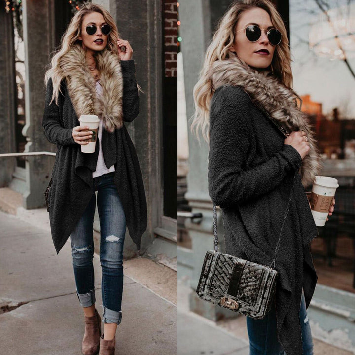 Plush cashmere overcoat women belted waist flattering silhouette winter elegance quiet luxury outerwear