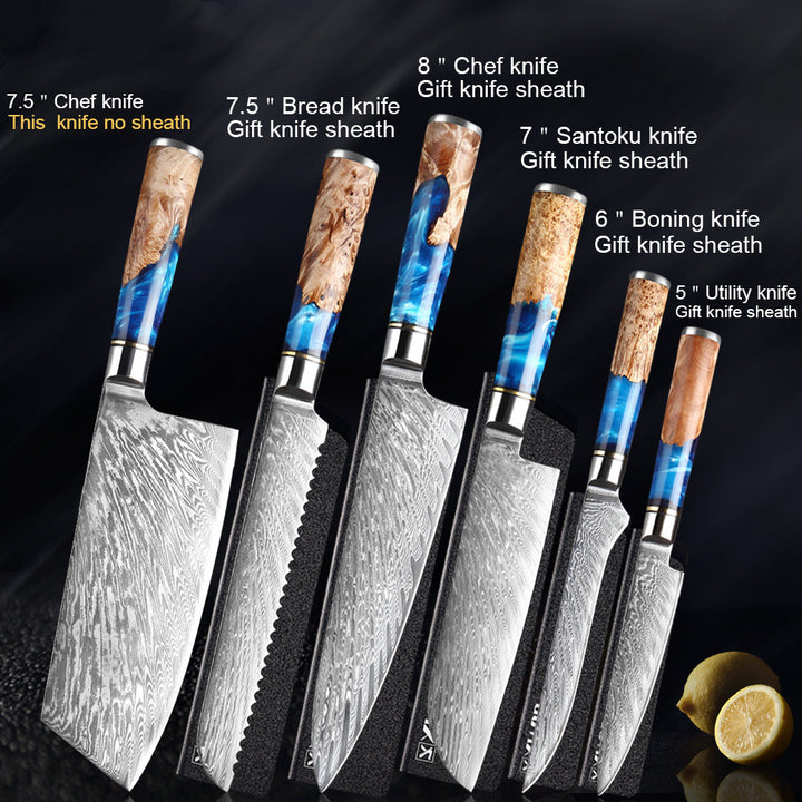 Professional Kitchen Knife Set Stainless Steel Chef Knives