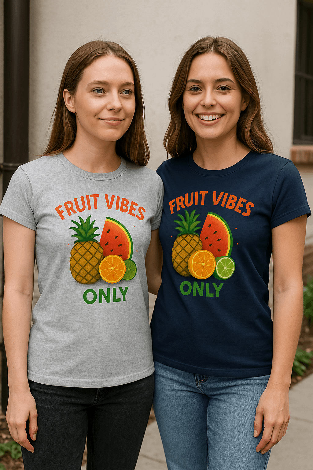 Fruit Vibes Tee – Tropical Summer Style for Women www.PrintOne1.com