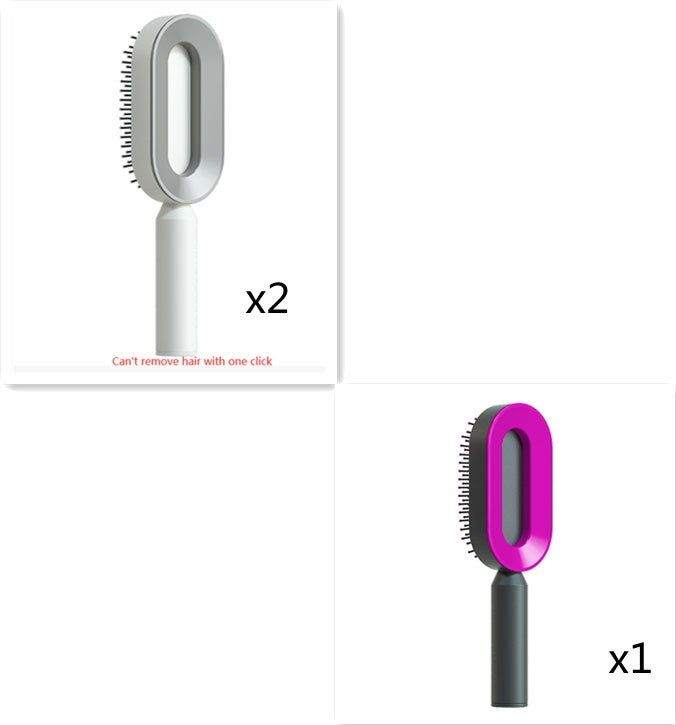 Self Cleaning Hair Brush – Detangle & Shine