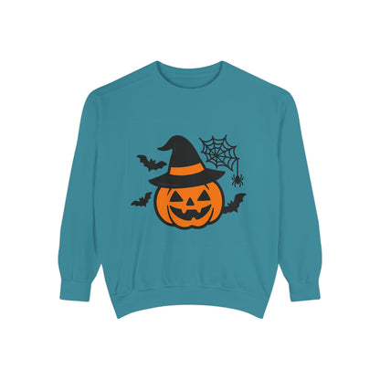Cozy Halloween Pumpkin Sweatshirt – Unisex Fall Style