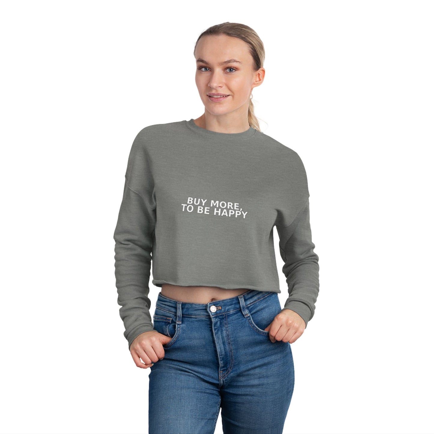 Women's Cropped Sweatshirt - Cozy & Chic Fall Essential