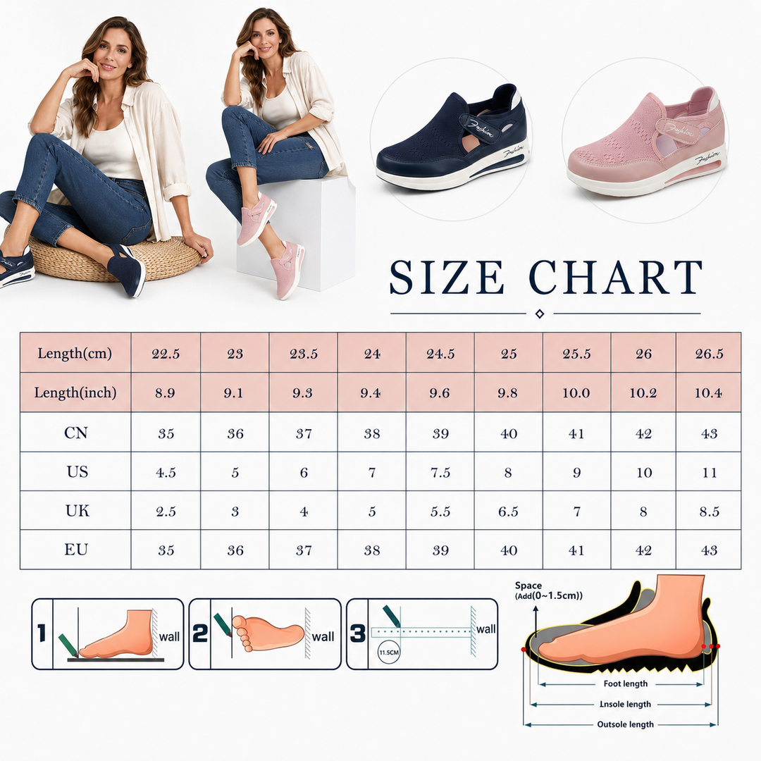 Breathable Velcro Shoes Women Walking Fit