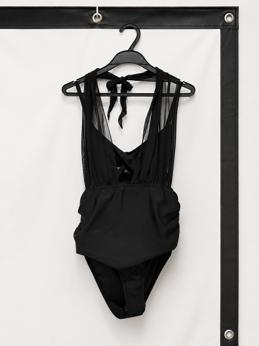 High waist swimwear with deep V-neck styling and size choices from S through 3XL - PrintOne1 image for clear online shopping.