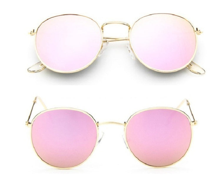 Vintage Round Sunglasses Women Retro Metal Frame Style