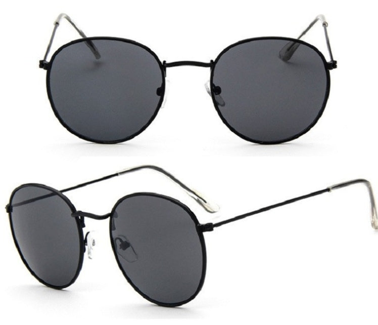 Vintage Round Sunglasses Women Retro Metal Frame Style