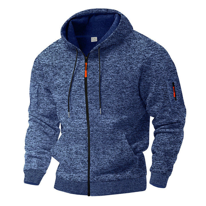 Heavy Fleece Cargo Sweater - Warm Vintage Sports Style