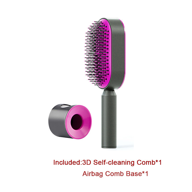 Self Cleaning Hair Brush – Detangle & Shine