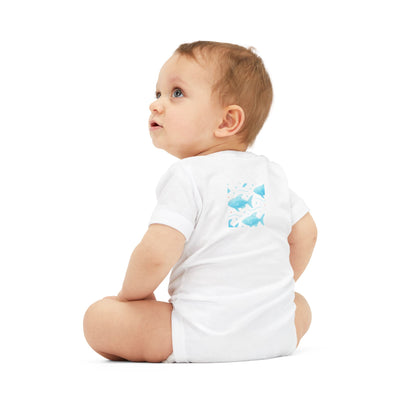 Baby Bodysuit – Ocean Style, Soft Airlume Cotton