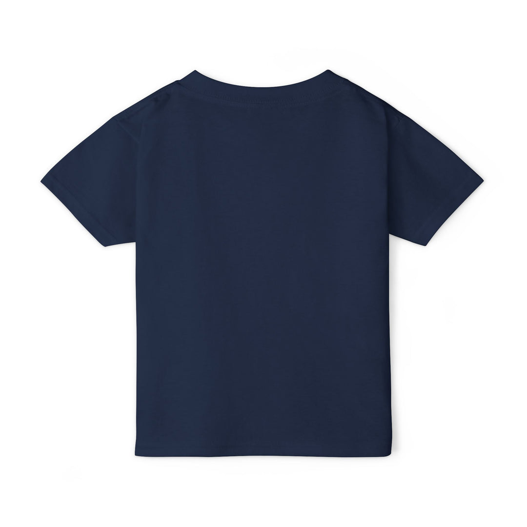 Navy blue toddler T-shirt back view