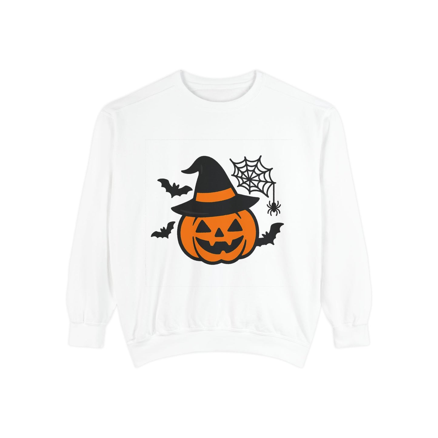 Cozy Halloween Pumpkin Sweatshirt – Unisex Fall Style