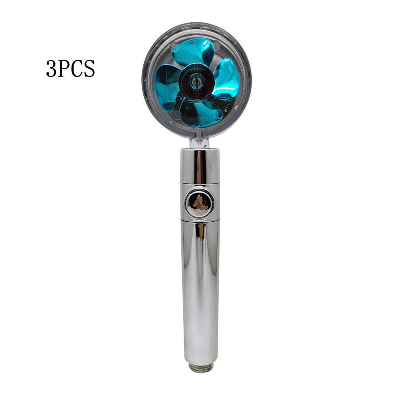 Propeller Driven Shower Head – Turbo Pressure, Save