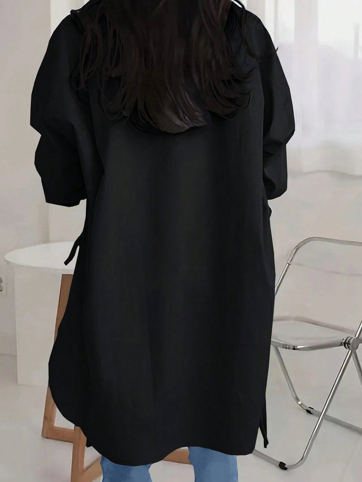 Semi-sheer polyester women&
