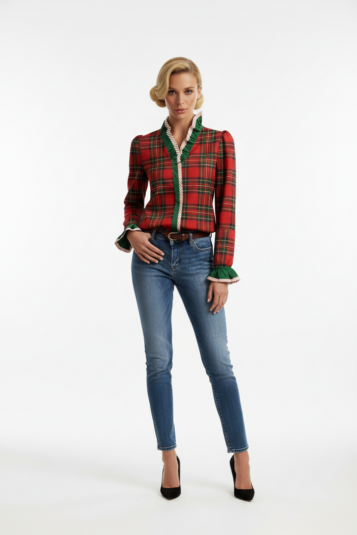 Leopard Lace Long Sleeve Top Stylish Womens Fit Perfect