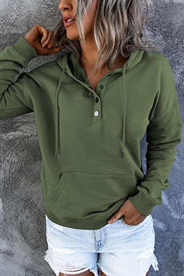 Women’s Hooded Sweatshirt – Loose Fit, Pockets