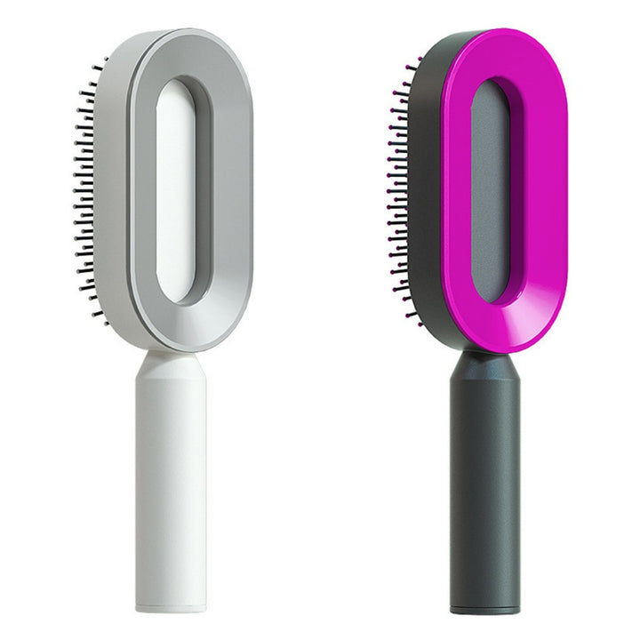 Self Cleaning Hair Brush – Detangle &amp; Shine