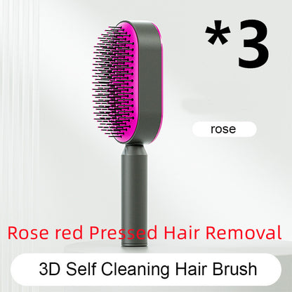 Self Cleaning Hair Brush – Detangle & Shine