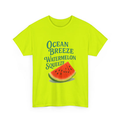 Watermelon Summer Tee – Unisex Cotton Beach Shirt