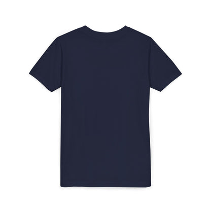 Back to School Youth Tee navy blue back view