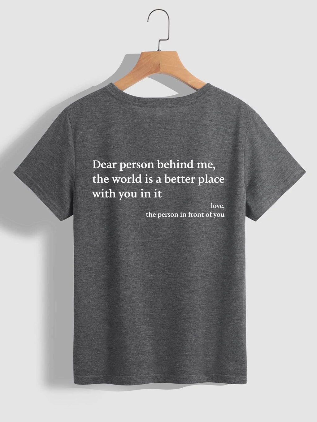 Women’s Letter Print T-Shirt – Chic Casual Slogan Tee