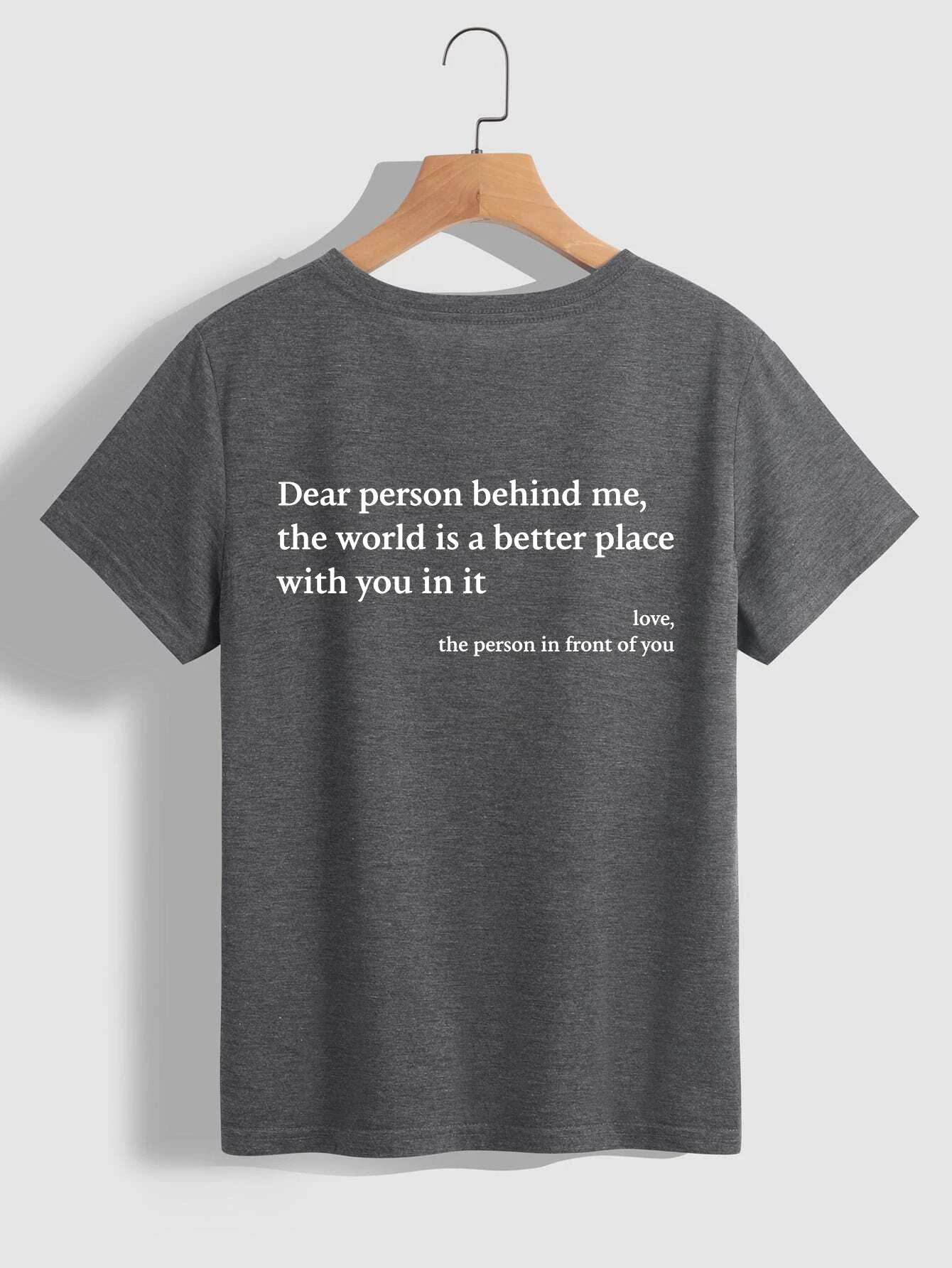 Women’s Letter Print T-Shirt – Chic Casual Slogan Tee