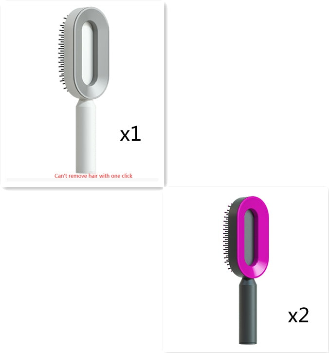 Self Cleaning Hair Brush – Detangle &amp; Shine