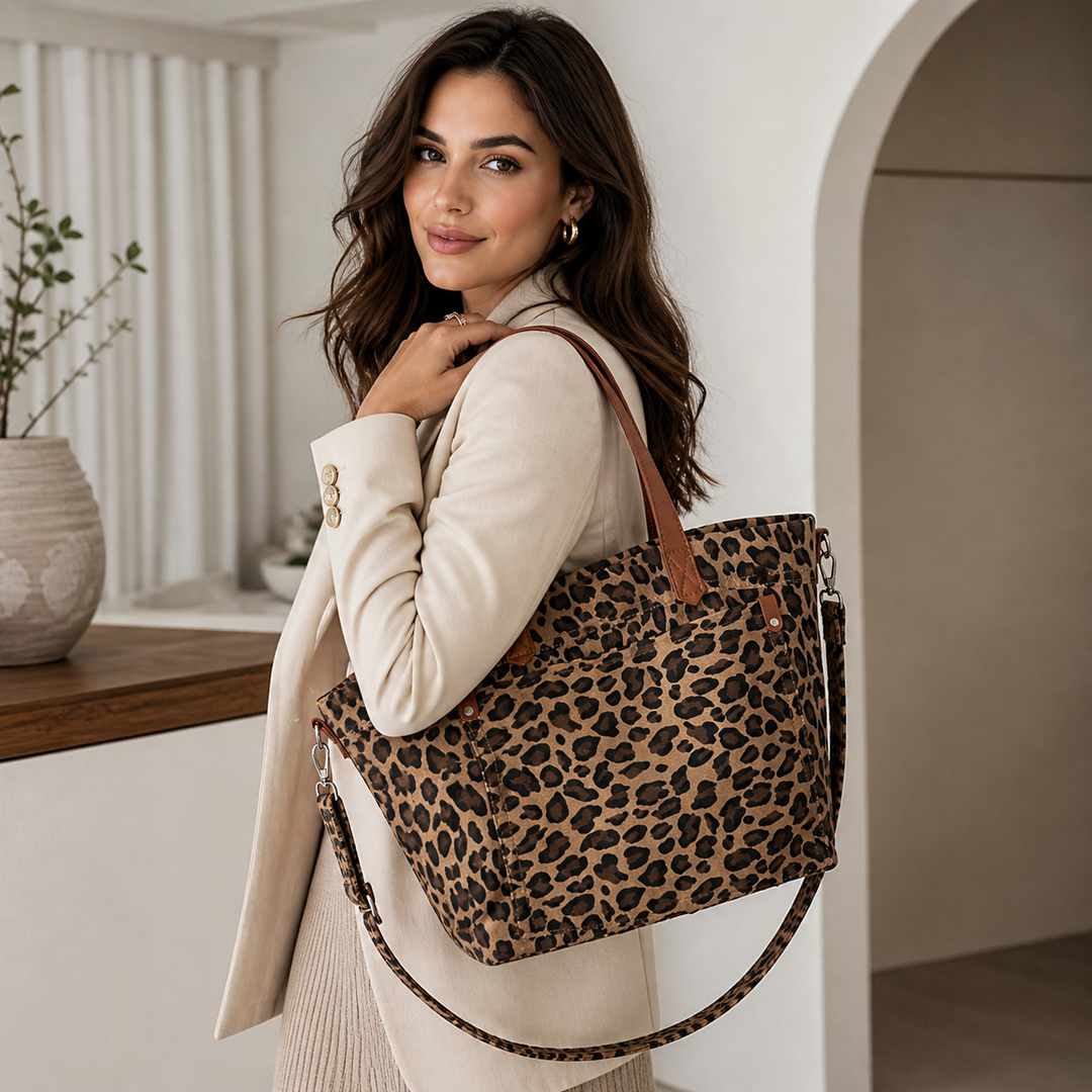 Leopard Tote Bag for Chic Everyday Carry Bag
